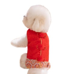 Jugar 寵物賀年中式吉祥錦緞盤扣貓咪狗狗新年服飾