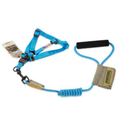 TDround leash+harness護手胸帶套裝 (粉藍)