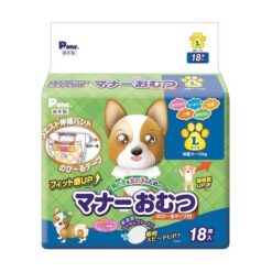 日本Pone尿濕標示彈性膠帶寵物尿片L 18P