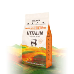 Vitalin英國無穀物百里香雞肉蔬菜天然小型成犬糧 2KG