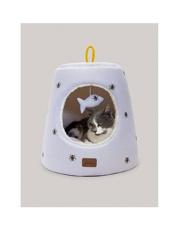 Joules DOUGHNUT BED TICKING BEE? HIDEAWAY 43x44x41cm Pet Line 寵寵線