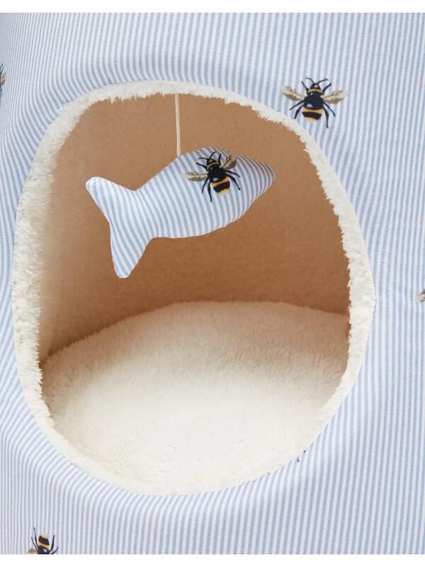 Joules DOUGHNUT BED TICKING BEE? HIDEAWAY 43x44x41cm Pet Line 寵寵線