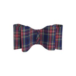 Rosewood X'M FESTIVE BLUE TARTAN BOW (L) 90772