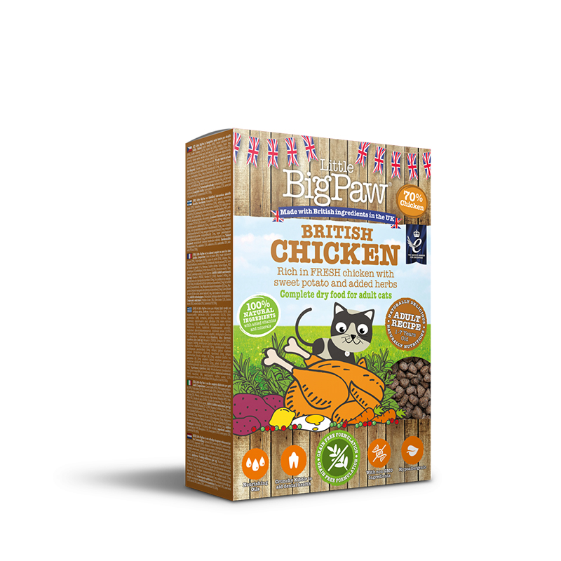 LBP British Chicken Complete dry Food Adult Cats 375g Pet Line