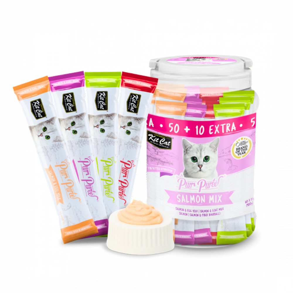Kit Cat Purrpuree 養生雞肉醬 (三文魚) 經濟裝15gx60:圖片 2