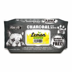 Absorbplus Charcoal Pet Wipes (Lemon) 80pcs
