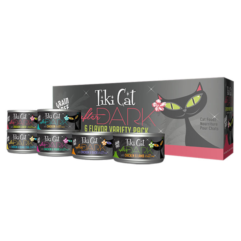 Tiki Cat After Dark Variety Pack 12 2.8oz Cans Pet Line