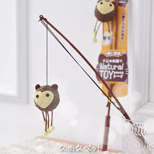Cattyman麻繩猴子魚杆貓棒玩具Z3938 43938：圖片 2
