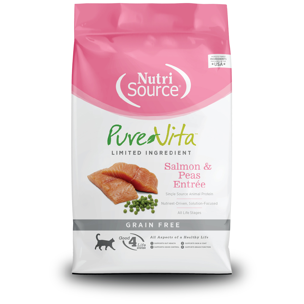 PURE VITA SALMON PEAS CAT FOOD 15 LB BDC134 Pet Line