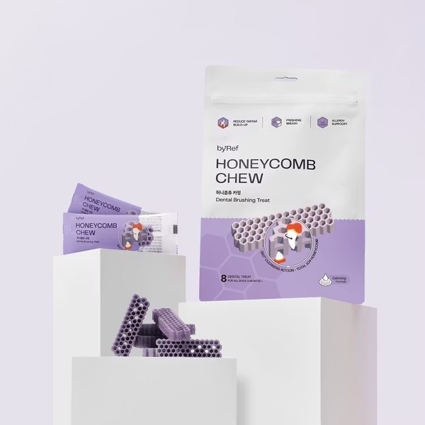ByRef Honeycomb Chew 蜂巢六角潔牙骨 16g (藍莓明太魚) 8s (M)
